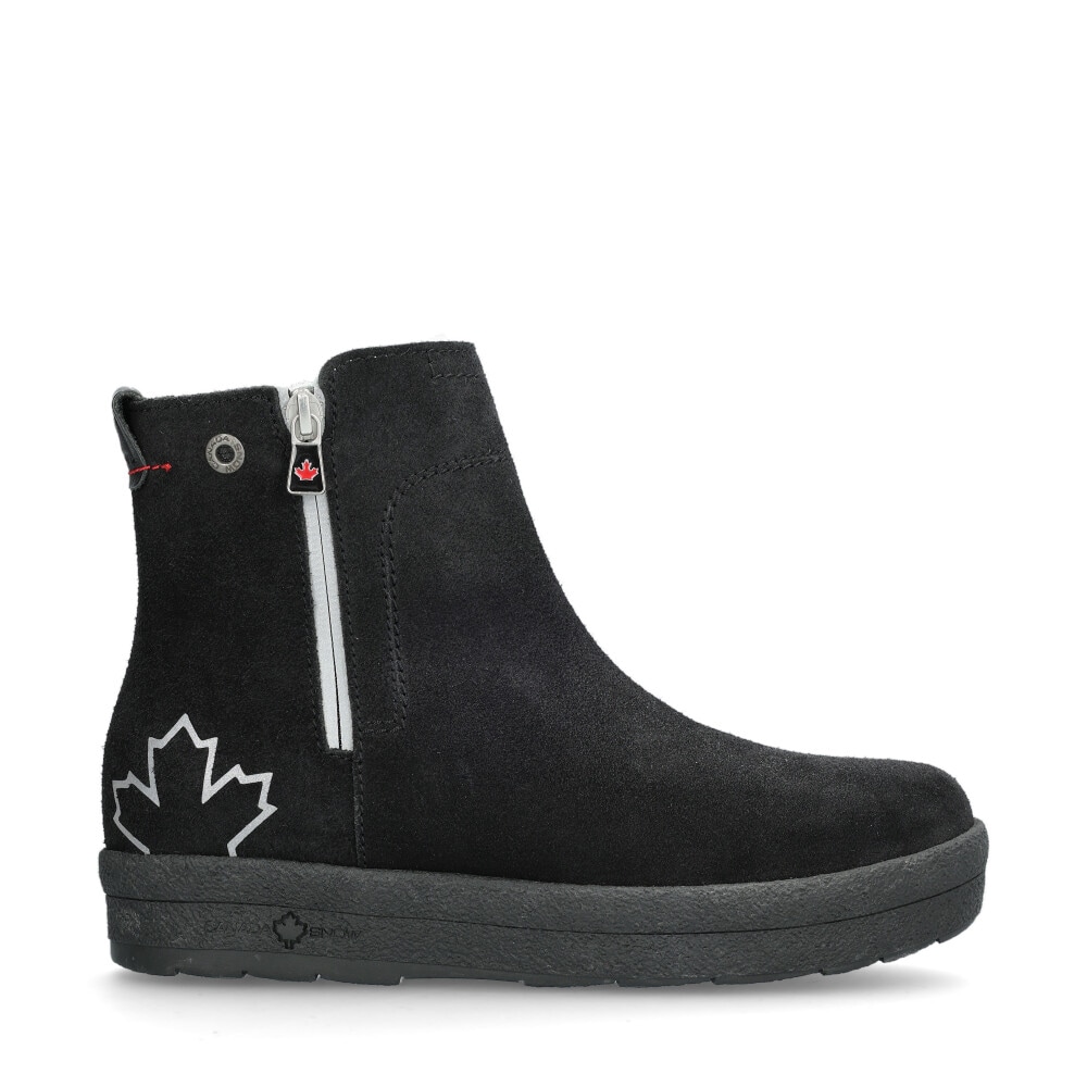 Mount Baker Boots Reflective Zip Black Canada Snow