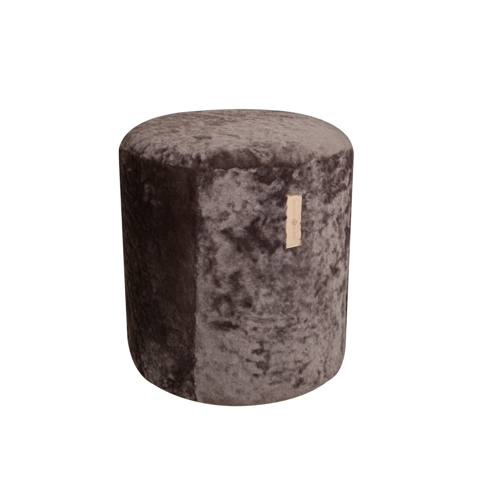 Lynx Small Sheepskin Pouf