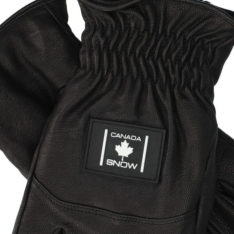Bjursås Gloves Leather Black Canada Snow